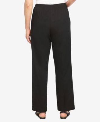 Petite Mid-Rise Casual Pants