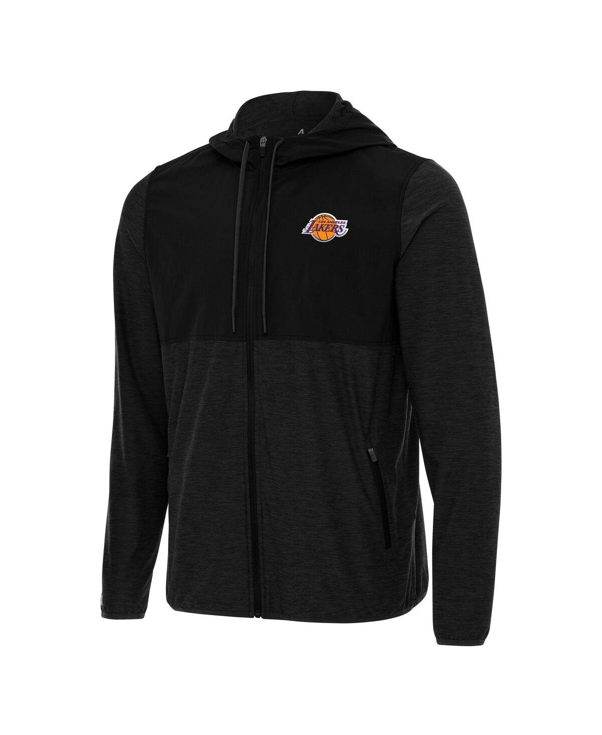 Men's Black Los Angeles Lakers Sway Full-Zip Hoodie Jacket - Black