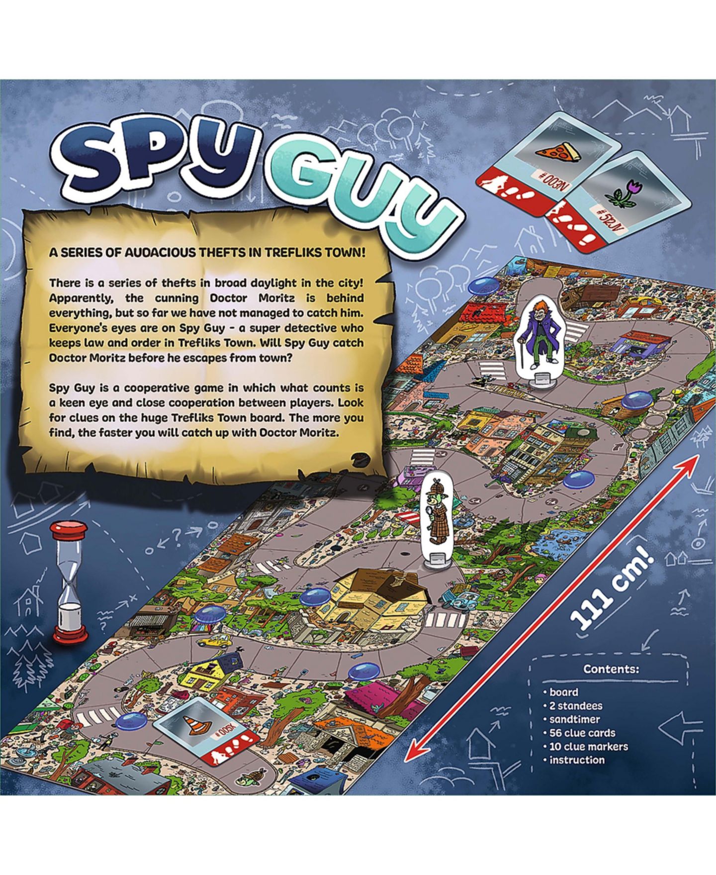 Детская настольная игра Trefl Spy Guy Cooperative Mystery Board Game, Ages 5+, цвет: Разноцветный — фото 4