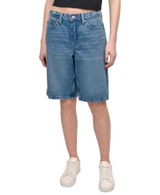 Women's Mid Rise Denim Bermuda Shorts