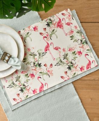 Flamingos Placemats, Set of 4