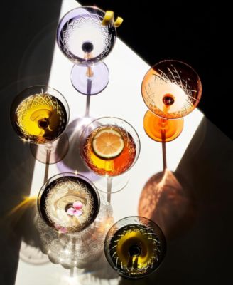 Vintage Art Deco Coupe Glasses, Set of 2