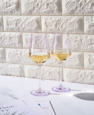 Contemporary Wine Glasses, Set of 2