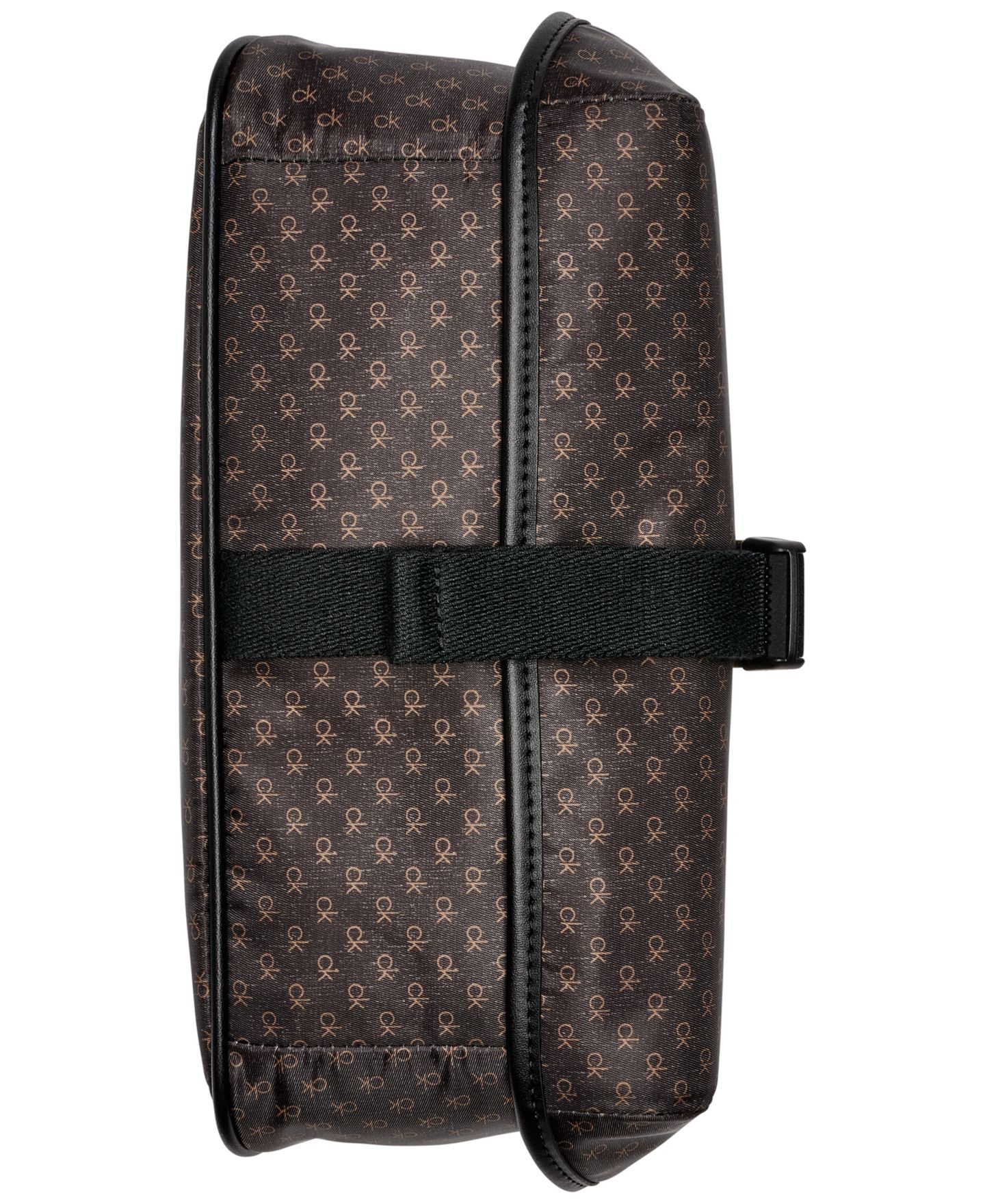 Женская сумка Calvin Klein Elora Nylon Mini Signature Top Zipper Crossbody, цвет: Хаки / Чёрный — фото 5