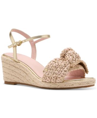 kate spade new york - Women's Leandra Raffia Espadrille Wedge Sandals