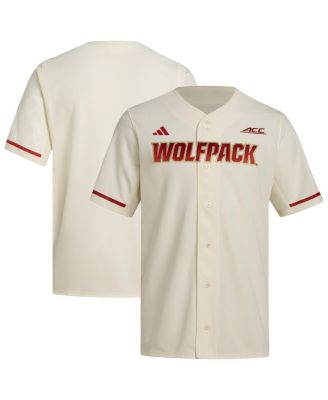adidas - Men's Cream NC State Wolfpack Replica Baseball Jersey