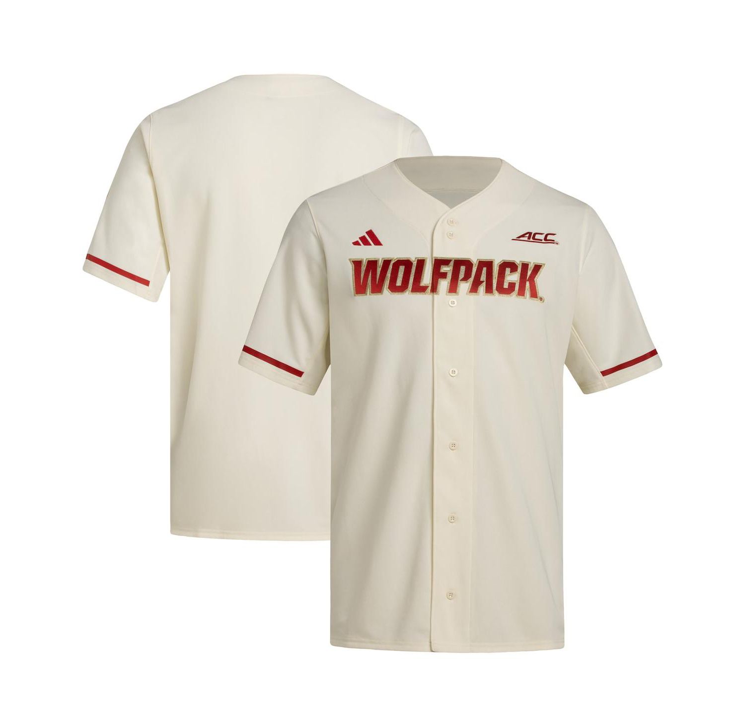 Men's Cream NC State Wolfpack Replica Baseball Jersey