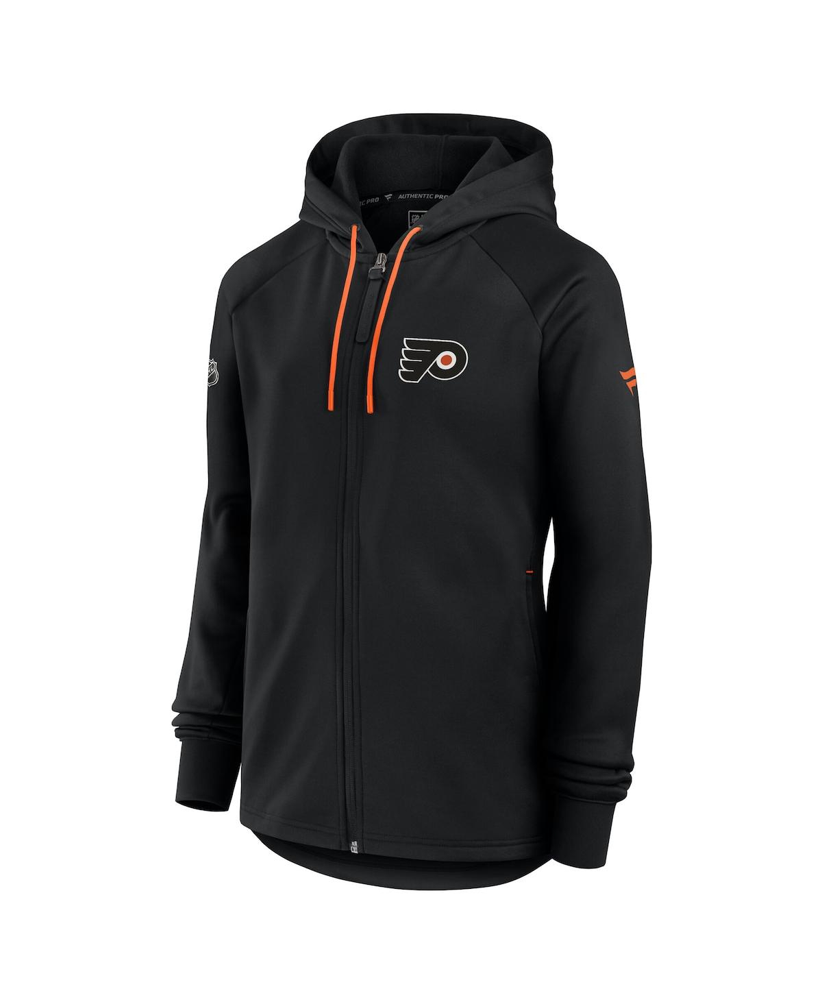 Fanatics Women's Black Philadelphia Flyers Authentic Pro Rink Fleece Full-zip Jacket In Black