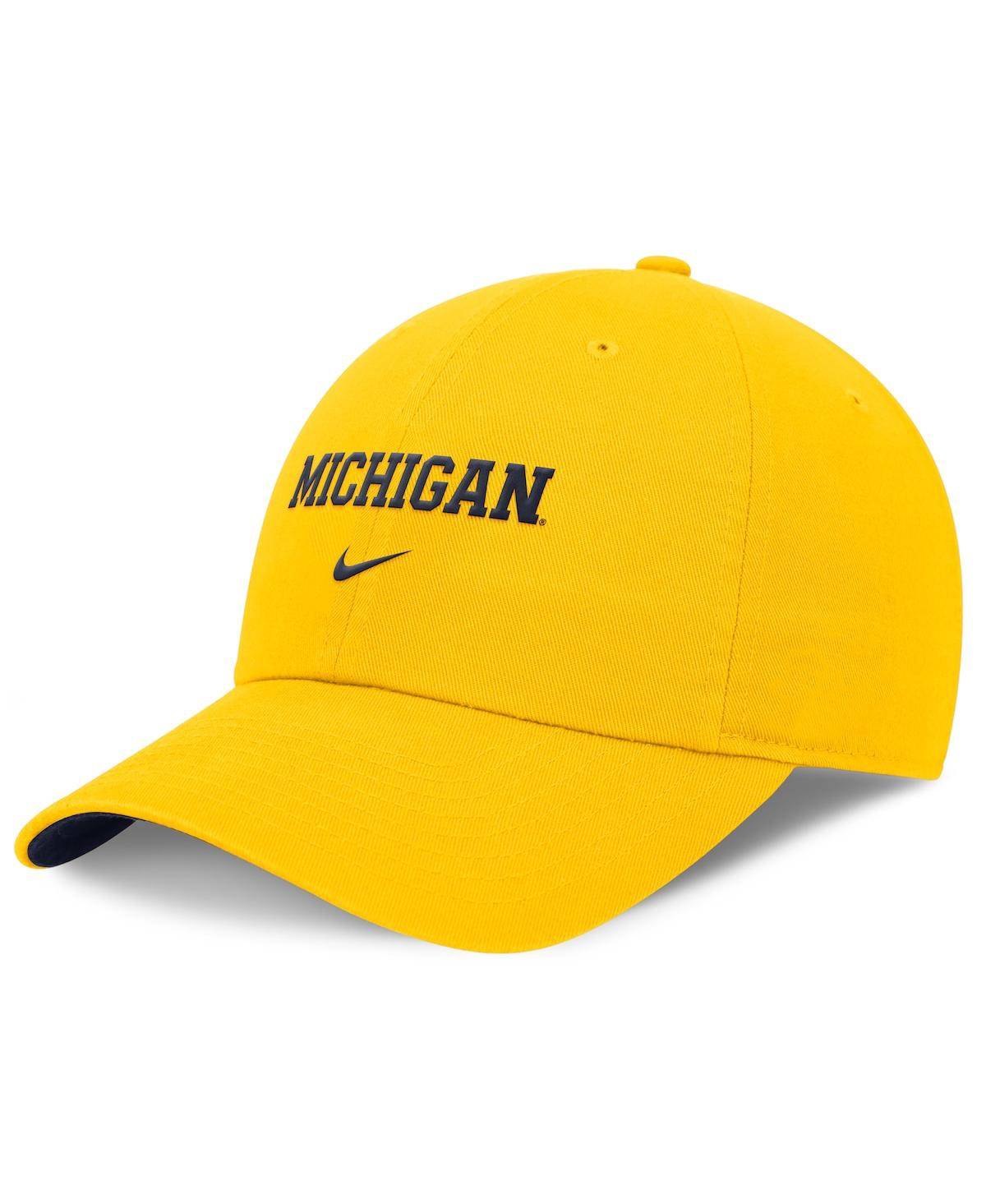 Nike Men's Maize Michigan Wolverines Club Adjustable Hat - Maize