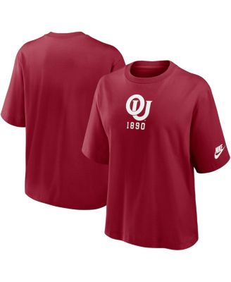 Nike - Women's Crimson Oklahoma Sooners Boxy Legacy Established T-shirt