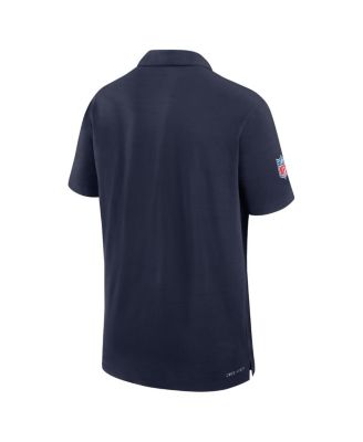 Men's Navy Tennessee Titans 2024/25 Sideline Performance Polo Shirt