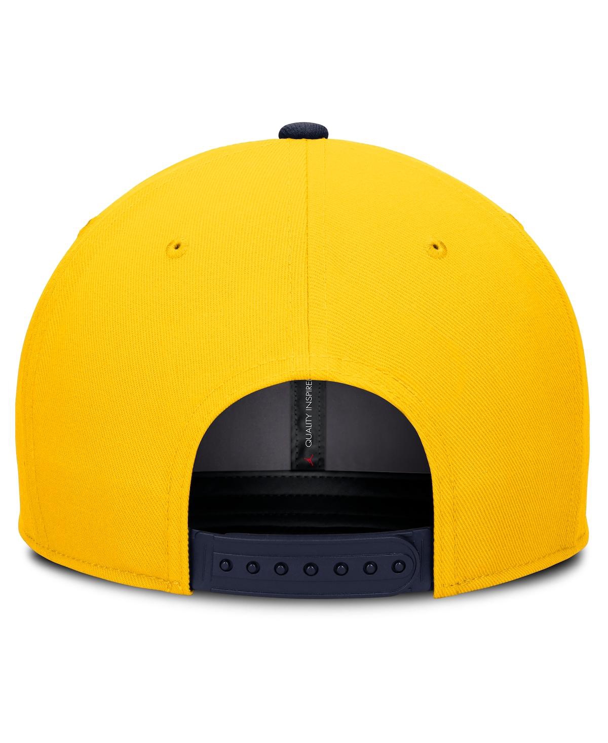 Jordan Men's Maize Michigan Wolverines Athletics Pro Adjustable Hat In Maize