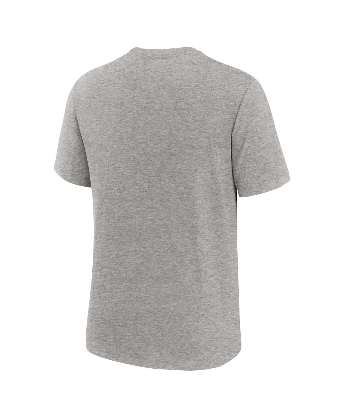 Jordan Men's Heather Gray North Carolina Tar Heels Campus Local Tri-blend T-shirt In Heather Gray