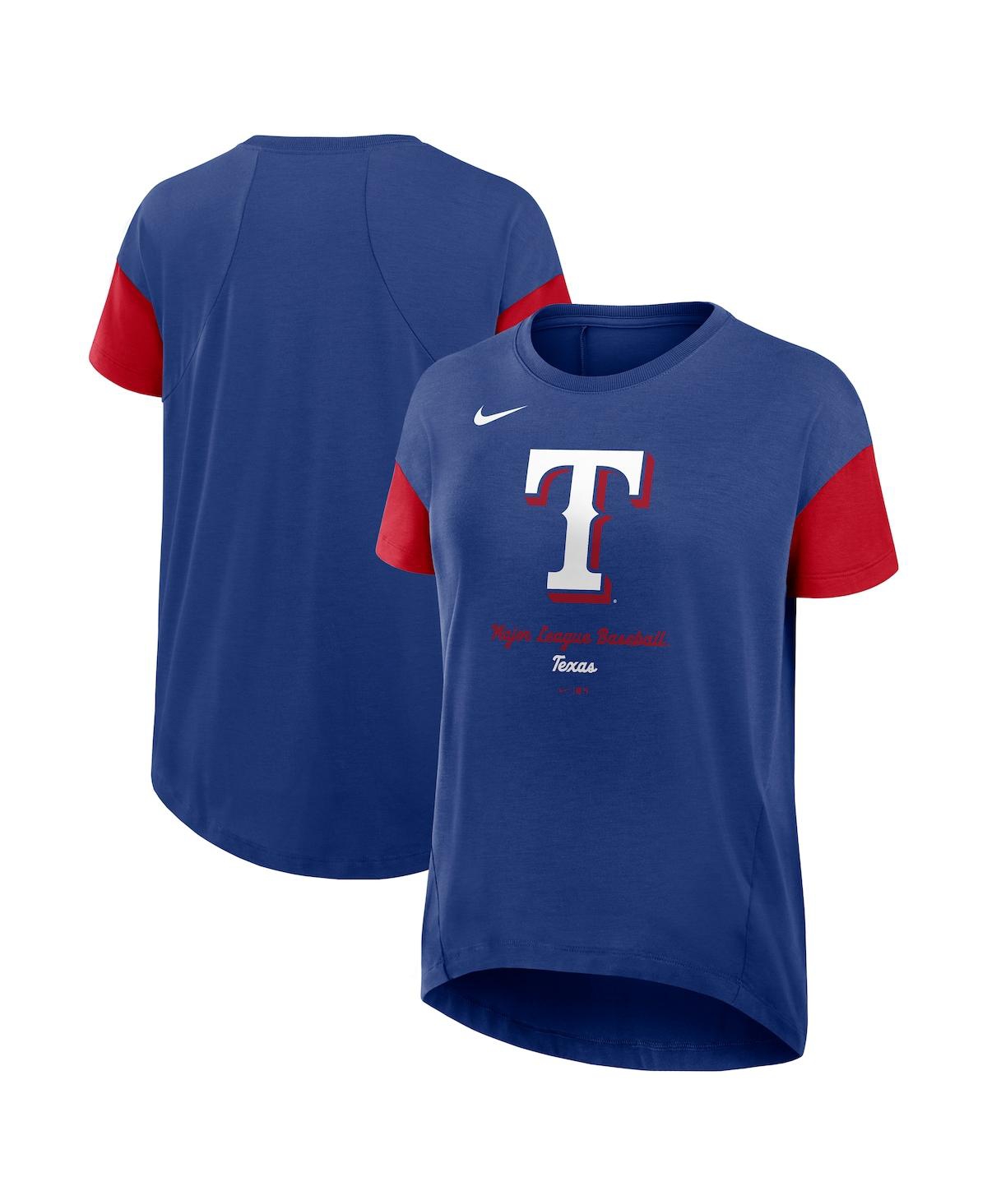 Nike Women's Royal Texas Rangers Flowy T-shirt In Royal
