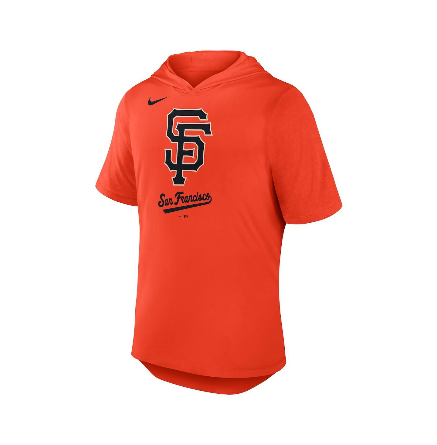 Мужское худи Nike Orange San Francisco Giants Tri-Blend Performance T-Shirt — фото 2