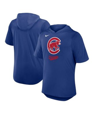 Nike - Men's Royal Chicago Cubs Tri-Blend Performance Hoodie T-shirt
