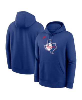 Nike - Men's Royal Texas Rangers Cooperstown Collection Logo Club Pullover Hoodie