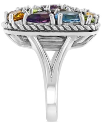 EFFY&reg; Multi-Gemstone Statement Ring (7 ct. t.w.) in Sterling Silver