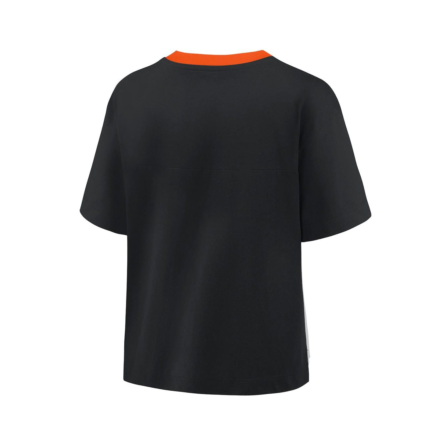 Женская футболка Fanatics Black/Graphite Baltimore Orioles Oversized Race to Win V-Neck — фото 3