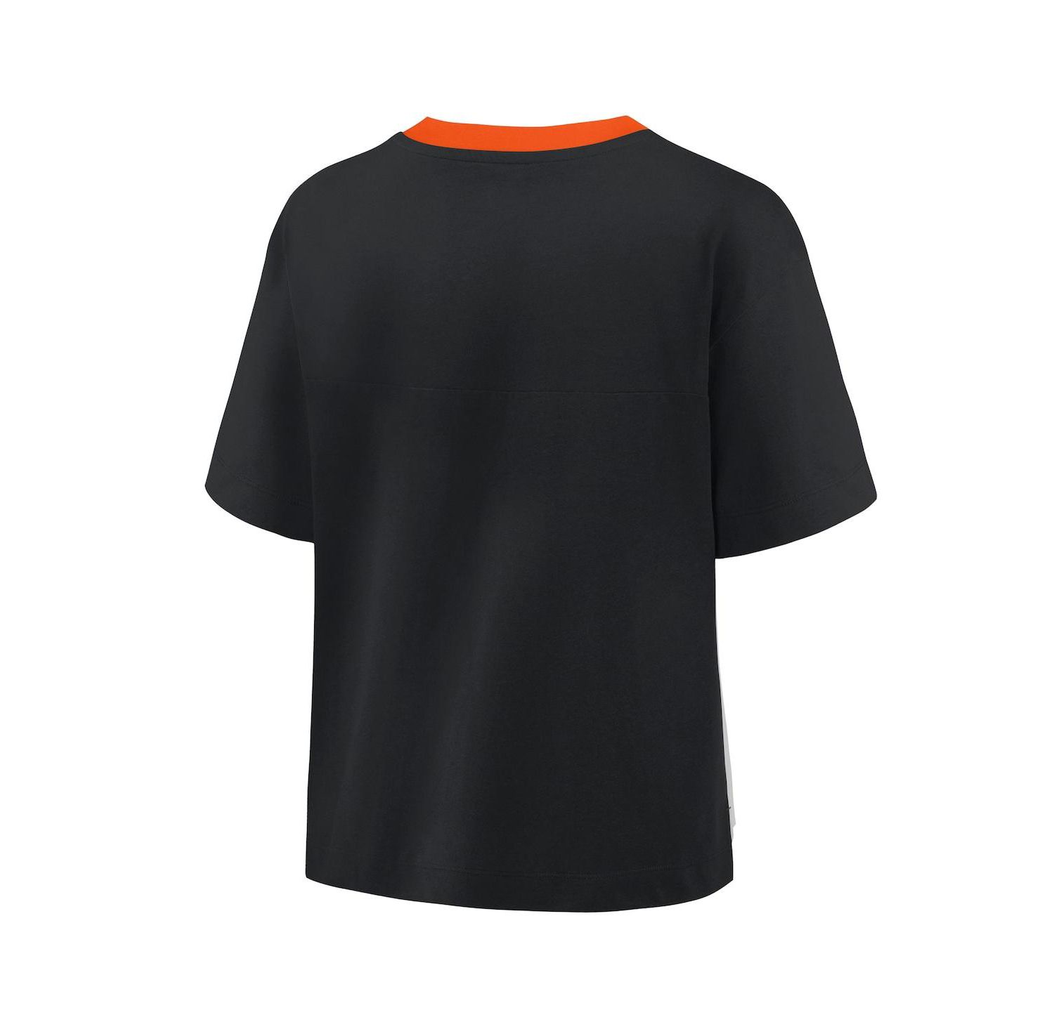 Women's Black/Graphite Baltimore Orioles Oversized Race to Win V-Neck T-Shirt