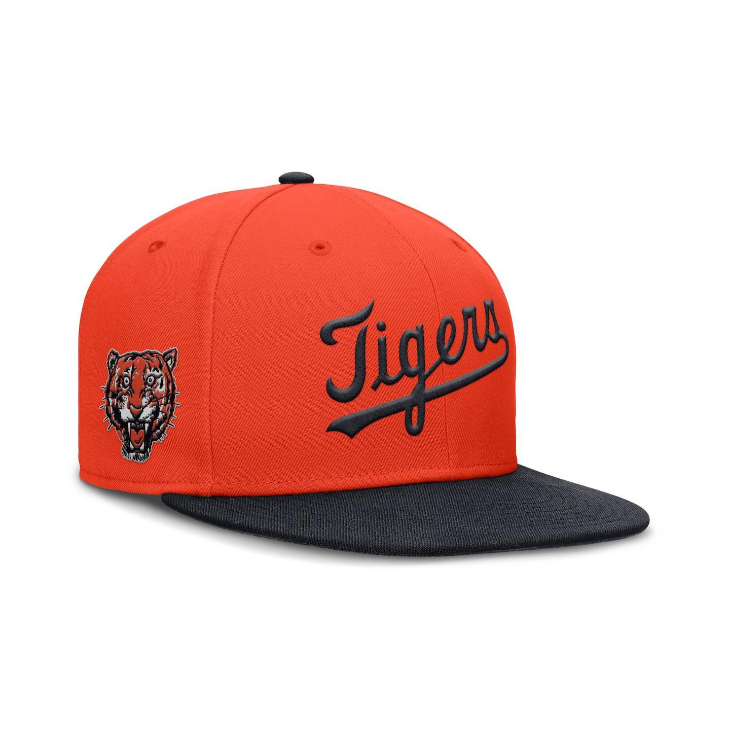 Мужская кепка Nike Orange Detroit Tigers True Performance Fitted Hat — фото 1