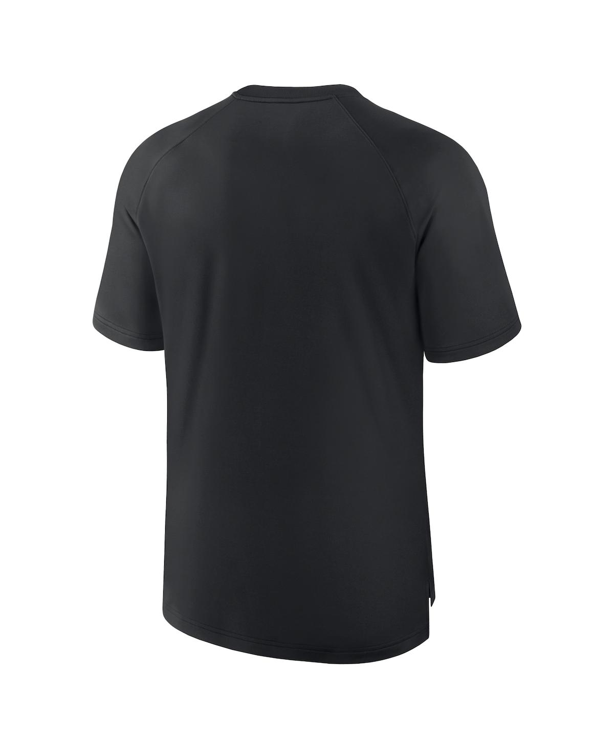 Nike Men's Black Arizona Diamondbacks Authentic Collection Pregame Raglan Performance T-shirt In Black