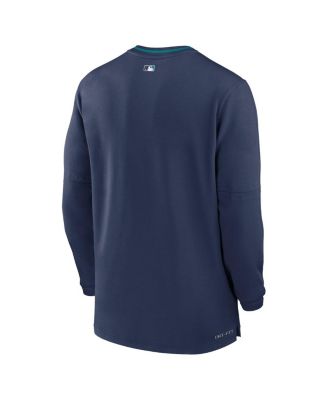 Men's Navy Seattle Mariners Authentic Collection Performance Half-Zip Top