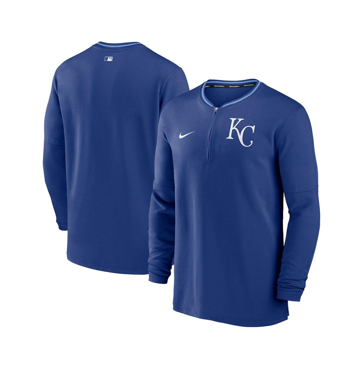 Мужской топ Nike Royal Kansas City Royals Authentic Collection Performance Half-Zip Top — фото 1