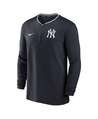 Men's Navy New York Yankees Authentic Collection Performance Half-Zip Top