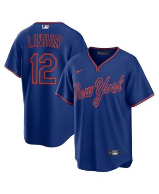 Nike - Men's Francisco Lindor Royal New York Mets Alternate Replica Player Jersey