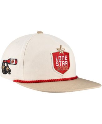 Lids - Men's Cream Lone Star Adjustable Golfer Hat