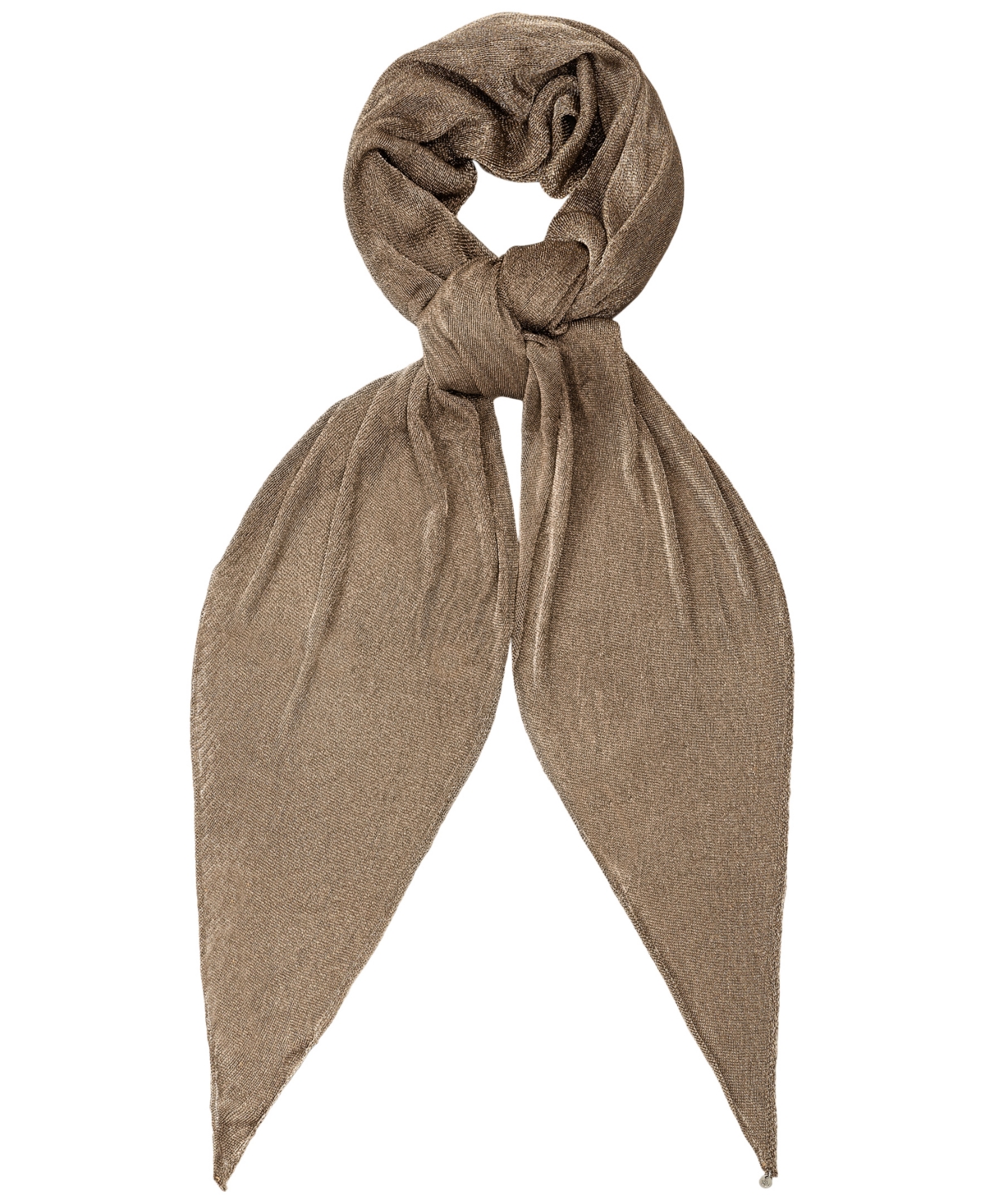 Knitted Diamond Scarf - Light Pewter