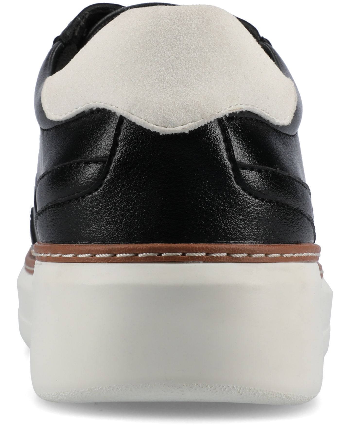 Мужские кроссовки Vance Co. Hustle Comfort Perforated Low Top Flexible Court, цвет: Чёрный — фото 3