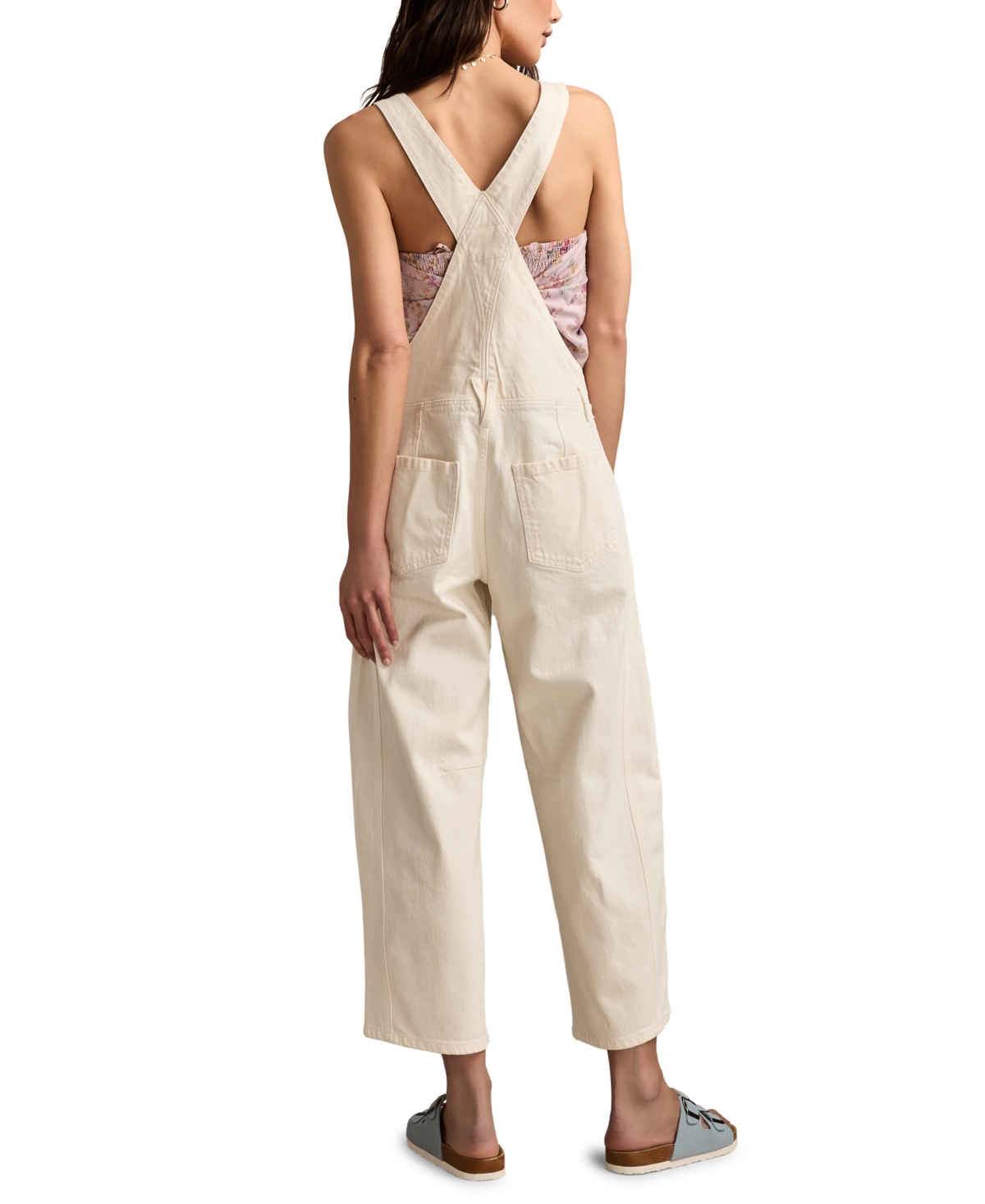 LUCKY BRAND WOMEN'S BARREL OVERALLS 