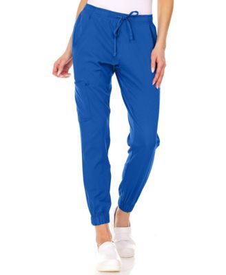 Plus Size Leah 5-Pocket Stretch Cargo Jogger Scrub Pants Yellow 3X Large