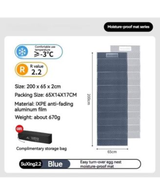 Ultralight Sleeping Pad, Closed Cell Foam Sleeping Pad Camping, Backpacking Sleeping Mattress, Waterproof Folding Sleeping Mat