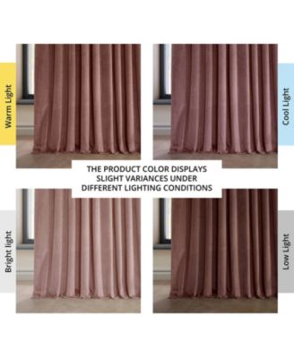 Extra Wide Heritage Plush Velvet Room Darkening Curtain
