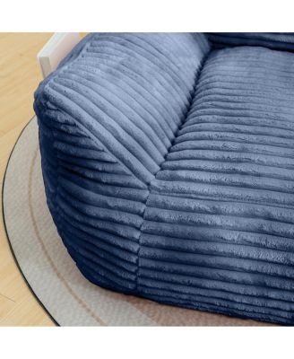 Oversized Bean Bag Chair for Adults with Armrests, Corduroy Sofa Seat for Living Room, Bedroom or Dorm
