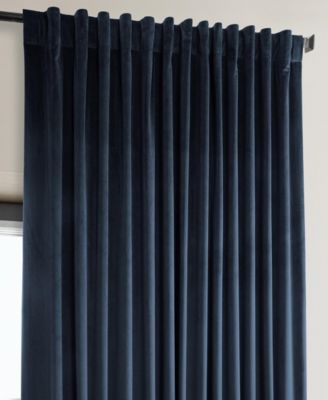 Extra Wide Heritage Plush Velvet Room Darkening Curtain
