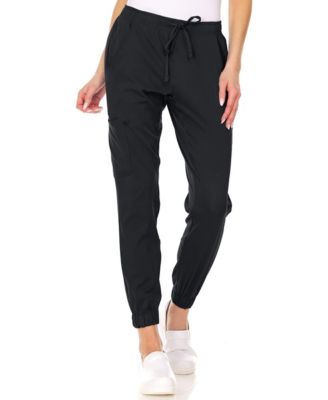 Plus Size Leah 5-Pocket Stretch Cargo Jogger Scrub Pants Yellow 3X Large
