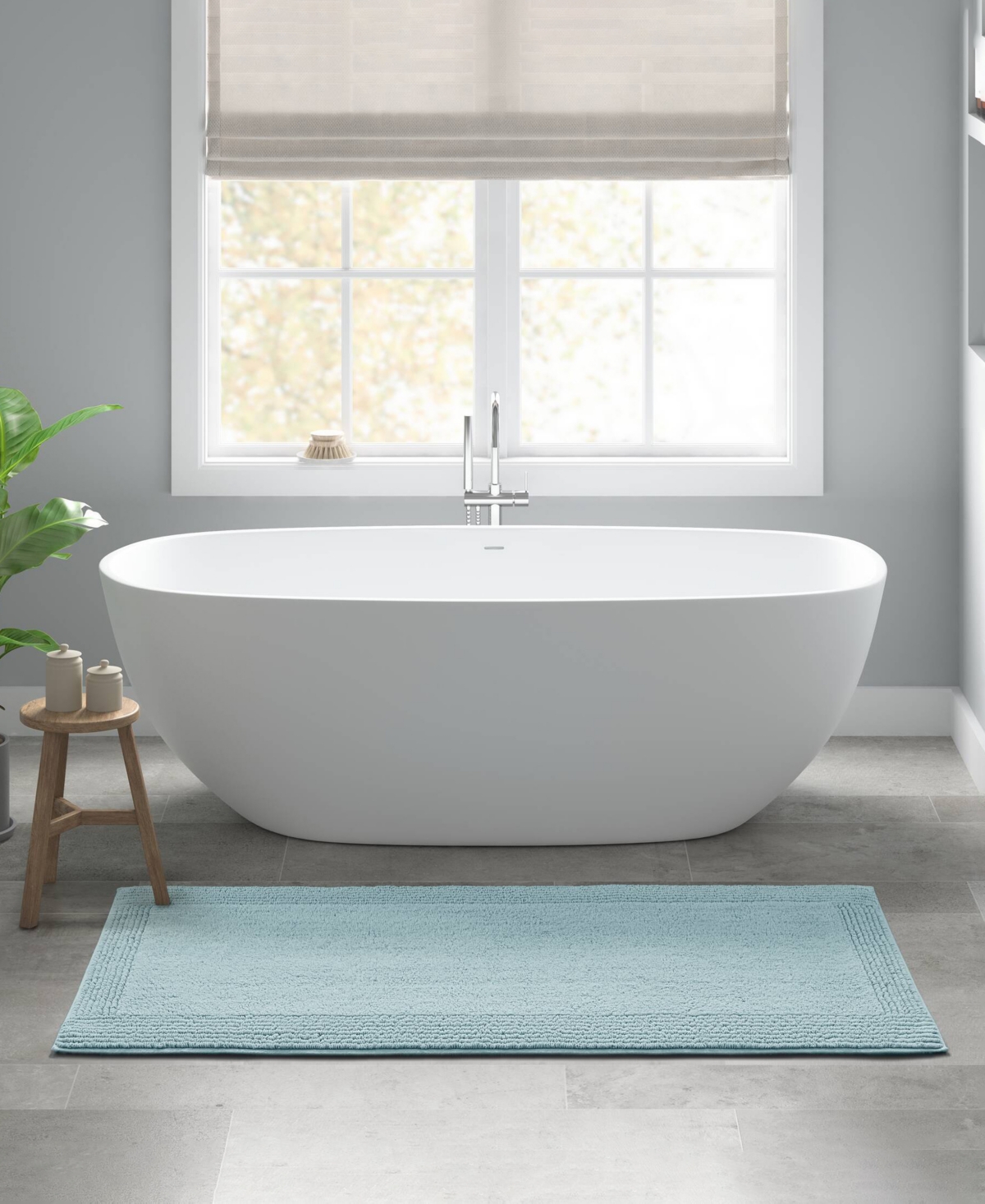 Madison Park Signature Splendor Reversible Tufted Cotton Bath Rug, 24" X 60"