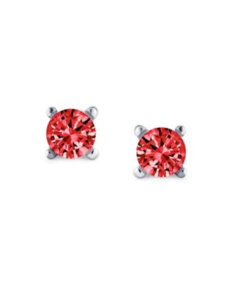 Minimalist Tiny 0.25CTW CZ Cubic Zirconia Solitaire Cartilage Stud Earrings Sterling Silver Screwback Posts