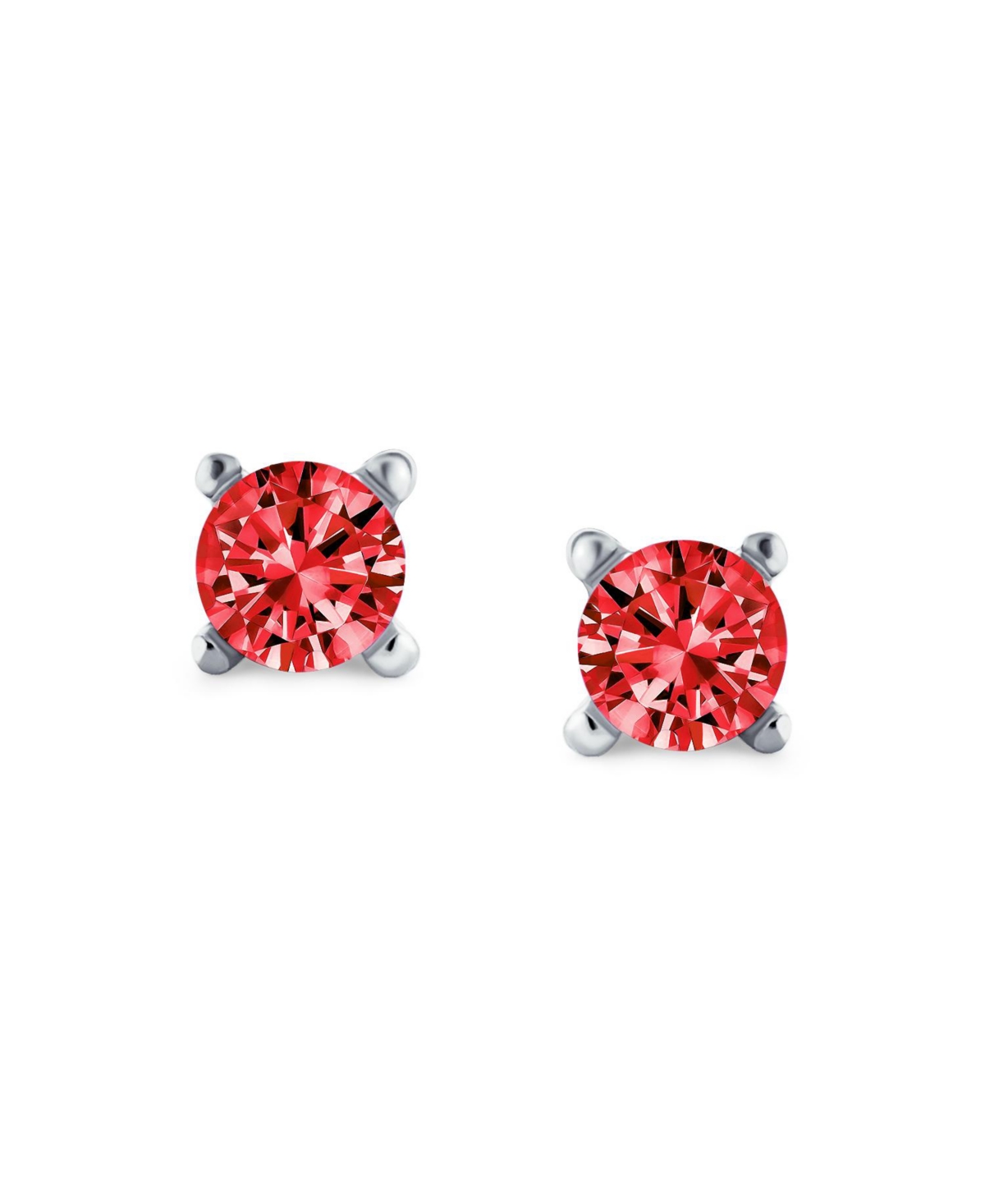 Bling Jewelry Minimalist Tiny 0.25CTW Cz Cubic Zirconia Solitaire Cartilage Stud Earrings .925 Sterling Silver Screw back