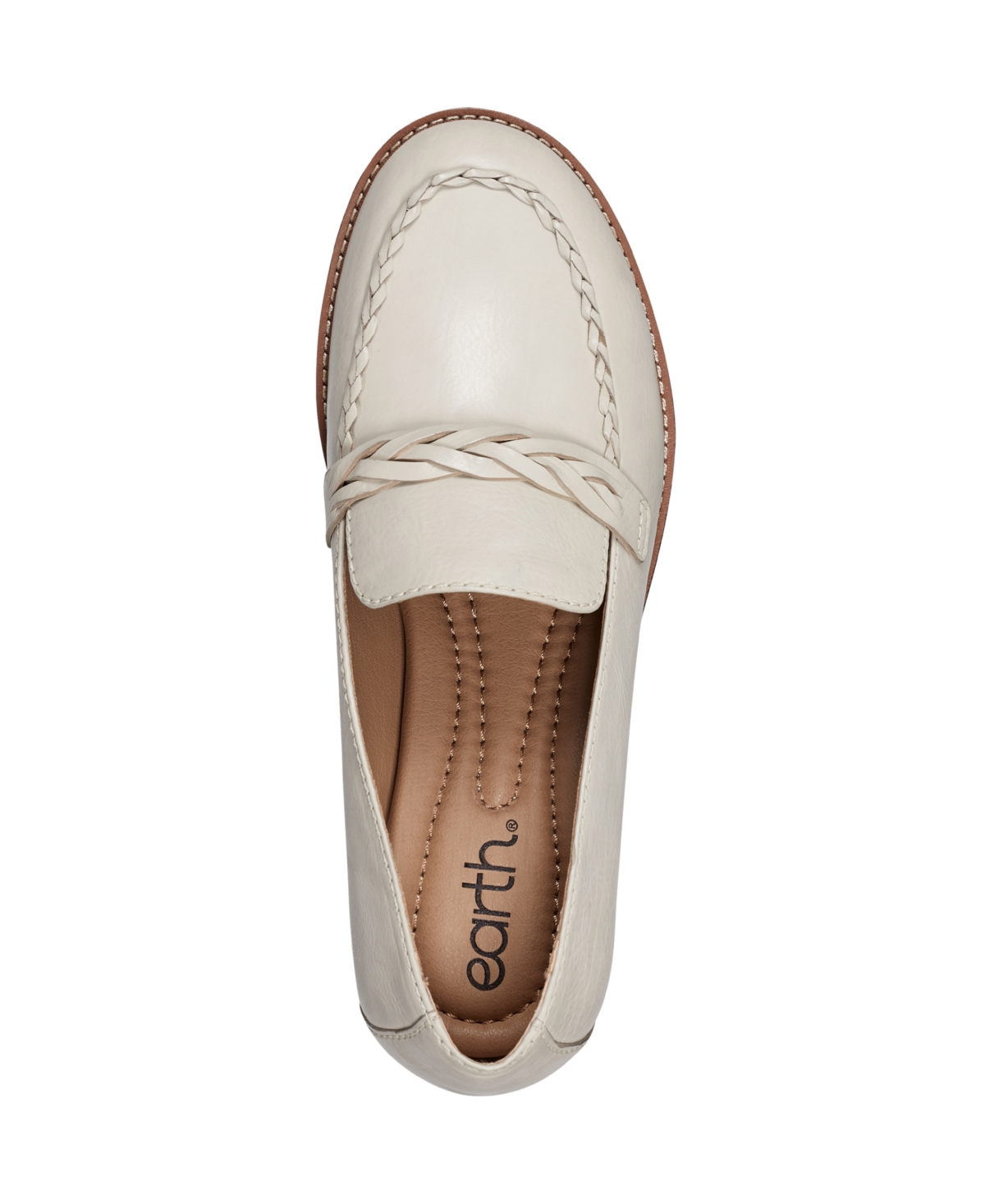 Shop Earth Women's Edie Braided Slip-on Loafers In Ivory