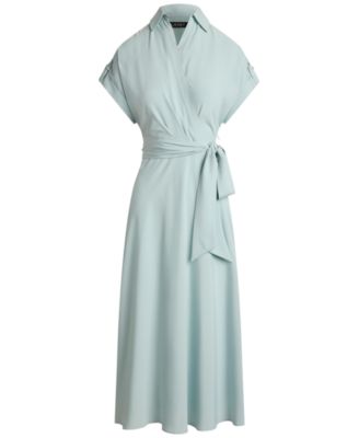 Women's Floral Belted Crepe Dress