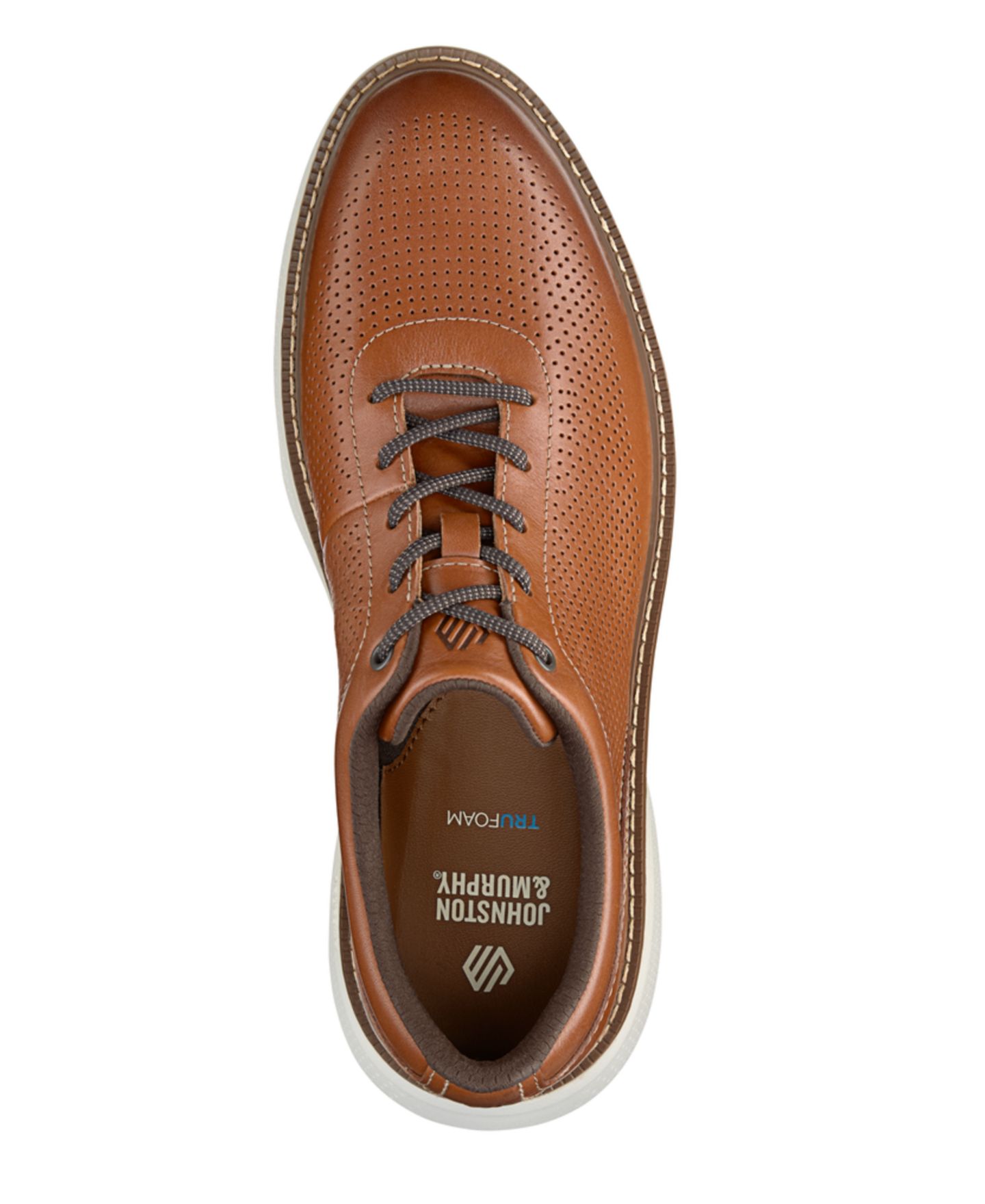Мужские кроссовки Johnston & Murphy Hayden Perforated U-Throat, цвет: Рыжевато-коричневый — фото 4