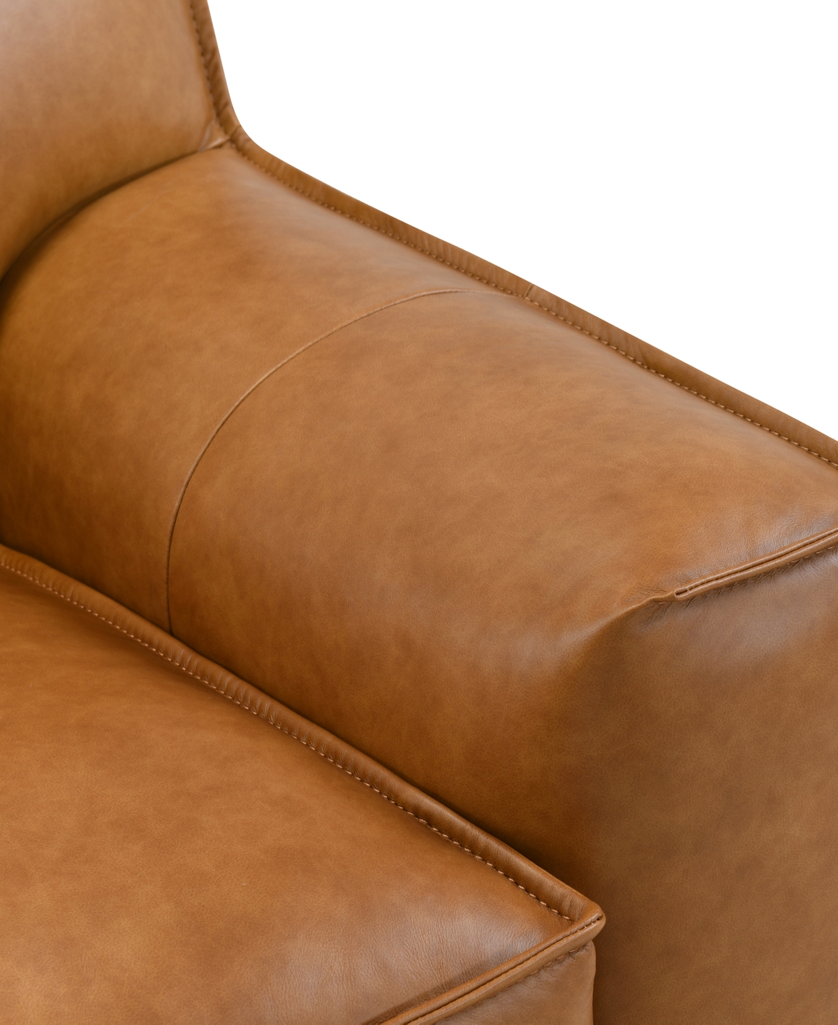 Macy's Glympton 110" Leather Sofa, Exclusively At