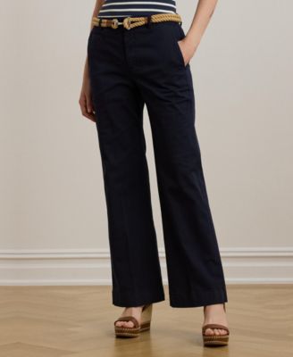 Lauren Ralph Lauren - Women's Stretch Cotton Chino Flare Pants