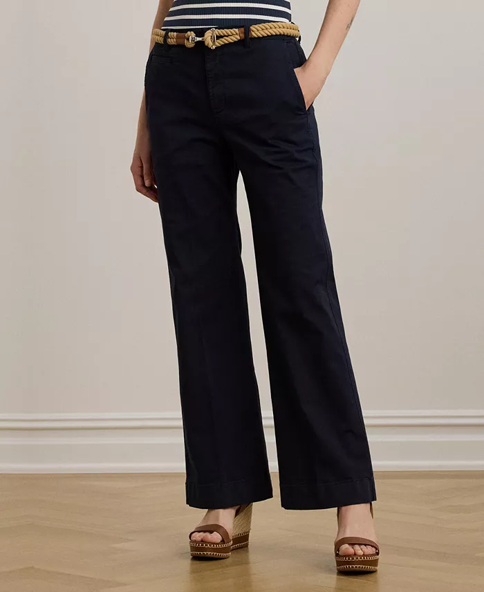 Women's Stretch Cotton Chino Flare Pants - thumbnail 6