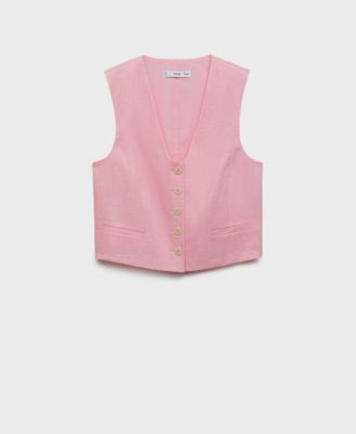 Women's Linen Suit Vest